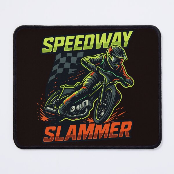 Item preview, Speedway Slammer – Neon Dirt Track Racing Design designed and sold by FrameFlow.