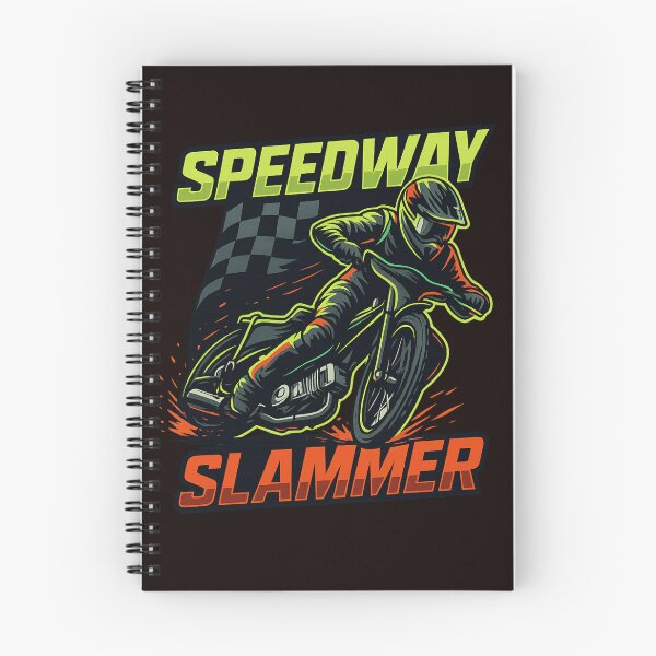 Item preview, Speedway Slammer – Neon Dirt Track Racing Design designed and sold by FrameFlow.