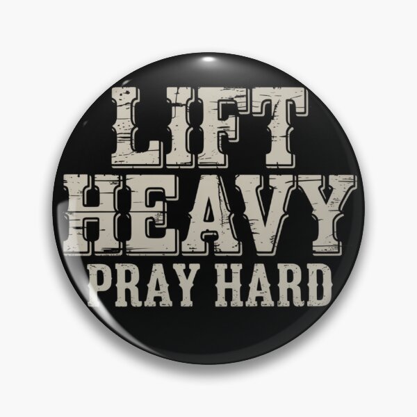 Item preview, Lift Heavy Pray Hard Great Gift for Gym Lovers  designed and sold by NightWisdom.