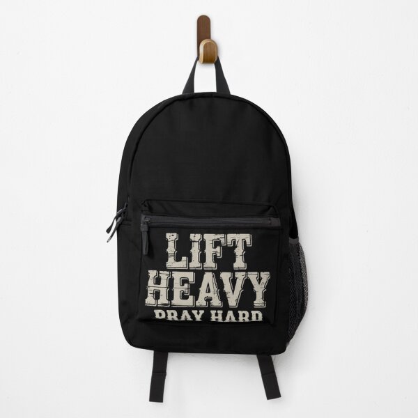 Item preview, Lift Heavy Pray Hard Great Gift for Gym Lovers designed and sold by NightWisdom.