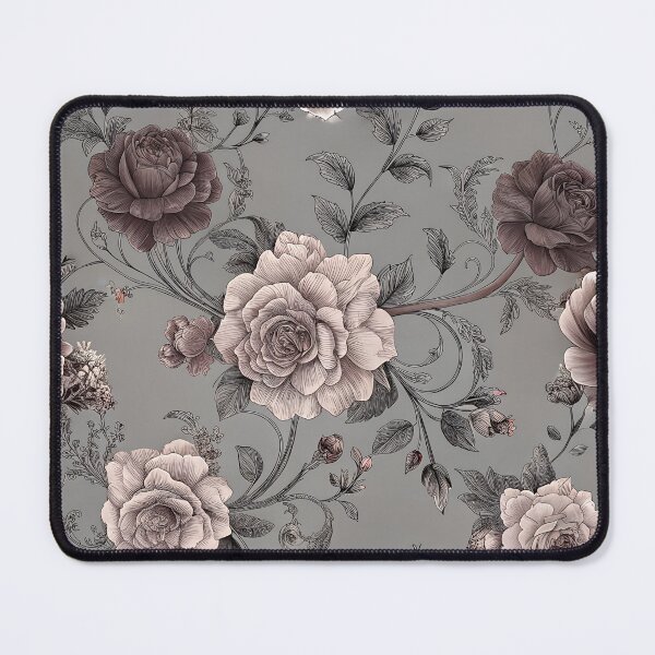 Item preview, Big white brown roses green flower seamless pattern  designed and sold by cocomelon168.