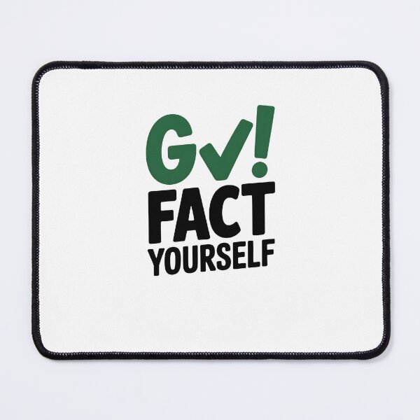 Item preview, Go Fact Yourself – Sarcastic Funny Quote Typography Design designed and sold by MissRasheedHam.