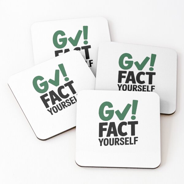 Item preview, Go Fact Yourself – Sarcastic Funny Quote Typography Design designed and sold by MissRasheedHam.
