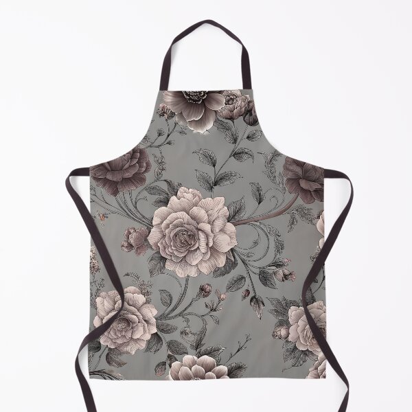 Item preview, Big white brown roses green flower seamless pattern designed and sold by cocomelon168.