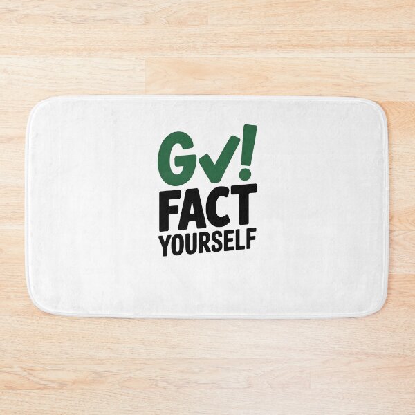 Item preview, Go Fact Yourself – Sarcastic Funny Quote Typography Design designed and sold by MissRasheedHam.
