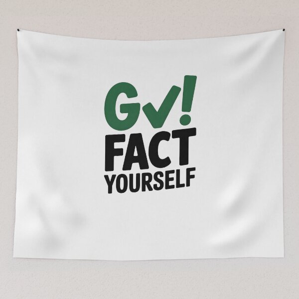 Item preview, Go Fact Yourself – Sarcastic Funny Quote Typography Design designed and sold by MissRasheedHam.