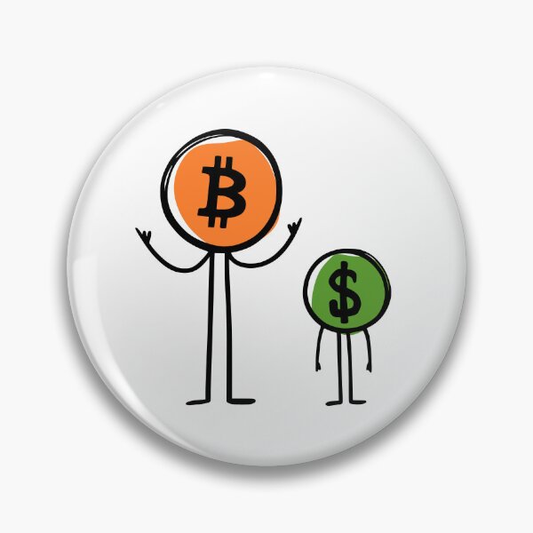Artikelvorschau, Lustiges Bitcoin- und Dollar-Design entworfen und verkauft von sheprint.