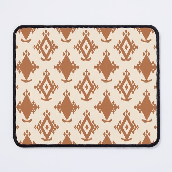 Item preview, Ikat handwoven geometry – beige soft tribal fragments	 designed and sold by zephstudoartist.