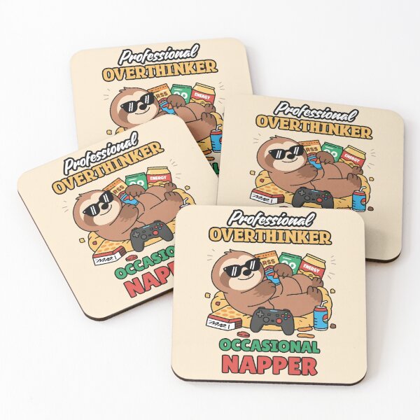 Item preview, Sloth - Professional Overthinker Occasional Napper designed and sold by staceyayesa.