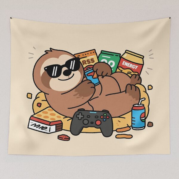 Item preview, Sloth - Professional Overthinker Occasional Napper designed and sold by staceyayesa.