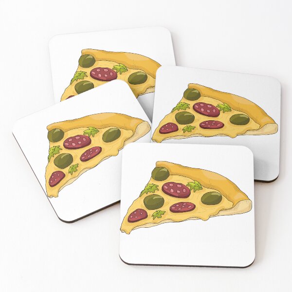 Item preview, Slice of Pizza with Olives and Pepperoni designed and sold by AlisaArtDecor.