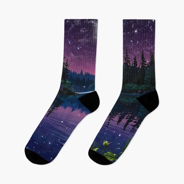 Item preview, Moonlit night at the lake designed and sold by PixelParadies.