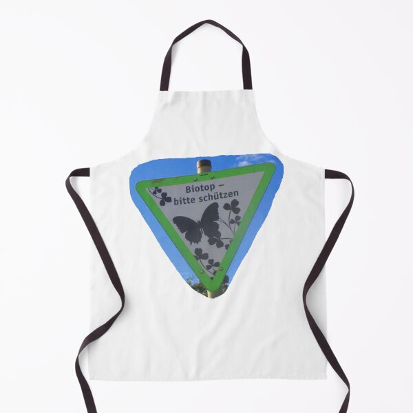 Item preview, "Biotope - Please Protect" - sign with butterfly designed and sold by ZoffArt-Shop.