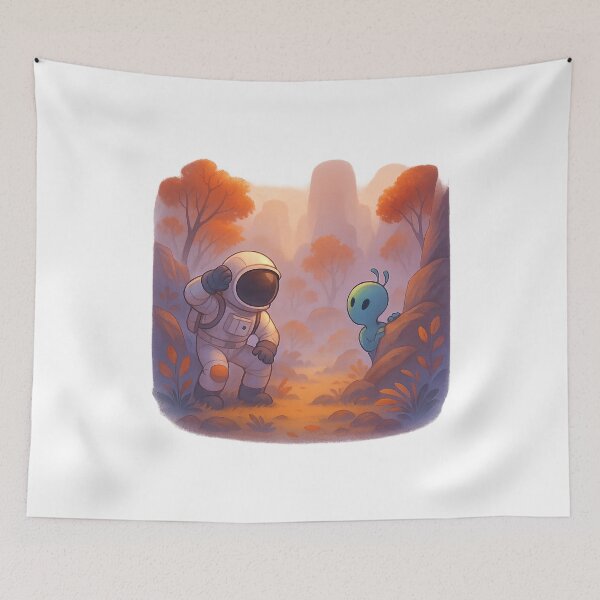 Item preview, Hide and Seek in the Autumn Mist of an Alien World designed and sold by HEERMANArt.