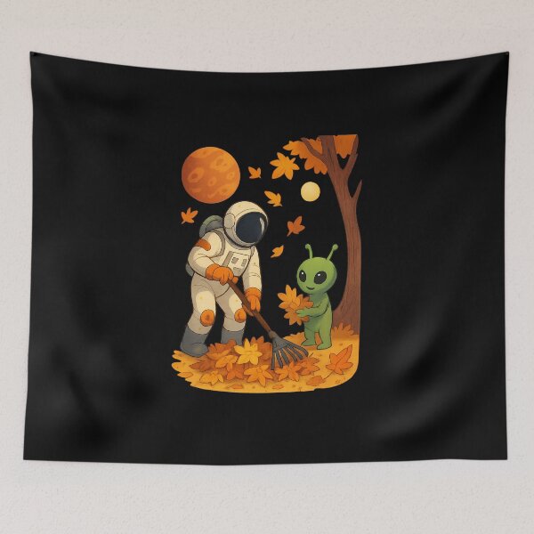 Item preview, Autumn Leaf Gathering on a Distant World designed and sold by HEERMANArt.