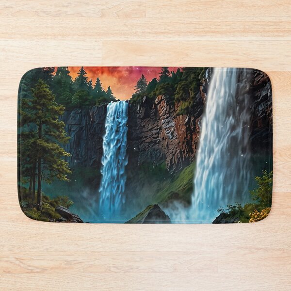 Item preview, Double waterfall under the Milky Way designed and sold by PixelParadies.