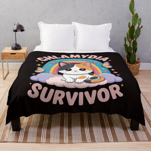 Item preview, Chlamydia Survivor Cat Meme Embarrassing Adult Humor designed and sold by sheenmi.