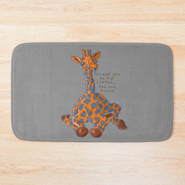 Item preview, Though you be but little You are fierce! Baby Giraffe cartoon. designed and sold by DebbieJoyArt.