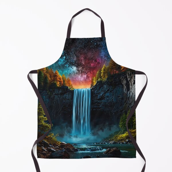 Item preview, Autumn waterfall under the Milky Way designed and sold by PixelParadies.