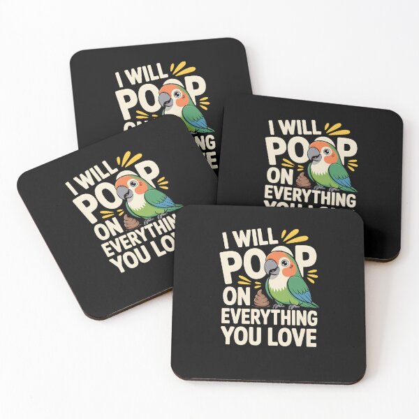 Item preview,  I Will Poop On Everything You Love – Funny Parrot Bird Humor Design designed and sold by MissRasheedHam.