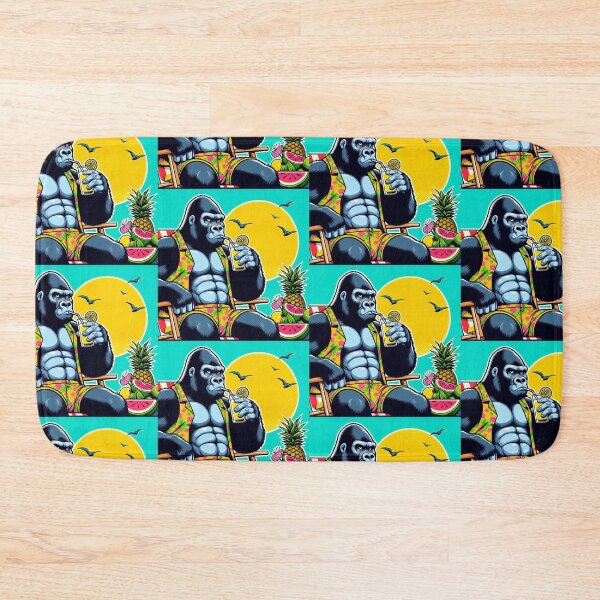 Item preview, Cute gorilla drinking lemonade et summer holiday  designed and sold by Dogandesighn.