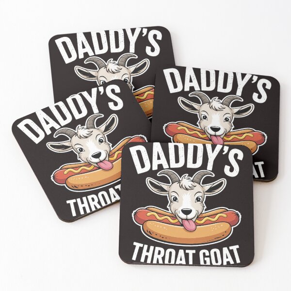 Item preview, Daddy's Throat Goat Inappropriate Adult Humor Meme designed and sold by sheenmi.