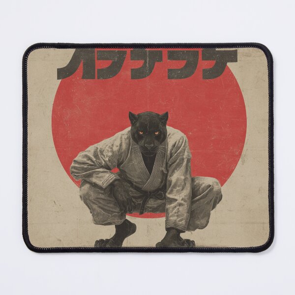 Item preview, Karate Black Panther Poster – Vintage Japanese Martial Arts Wall Art designed and sold by MooDigitalArt.