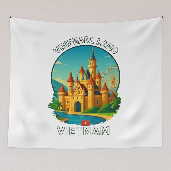 Artikelvorschau, Vinpearl Land Nha Trang Vietnam - Ikonisches Wahrzeichen Asiens, Urlaubsziel, Souvenirkunst entworfen und verkauft von inkNext.