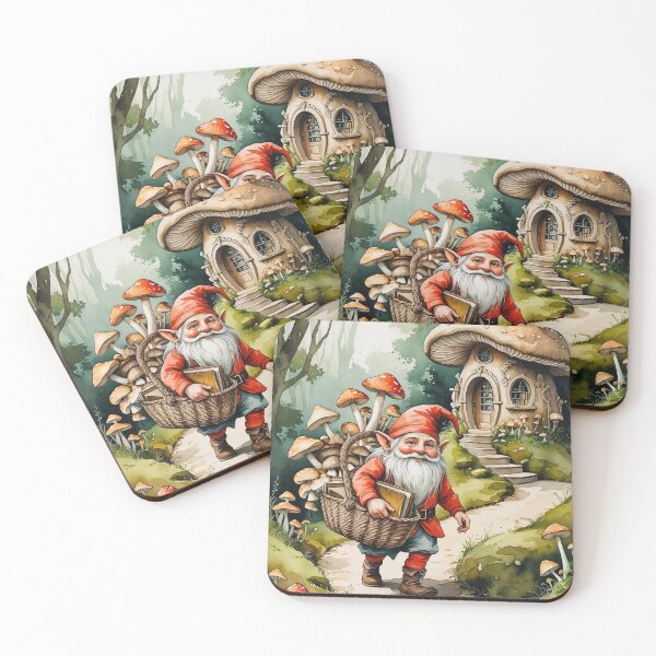 Item preview, The Book Forager – Cottagecore Gnome Adventure Art designed and sold by Deezyned.