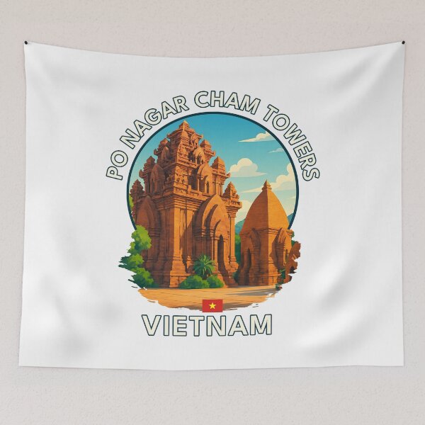 Artikelvorschau, Po Nagar Cham Towers Nha Trang Vietnam - Ikonisches Wahrzeichen Asiens, Urlaubsziel, Souvenirkunst entworfen und verkauft von inkNext.