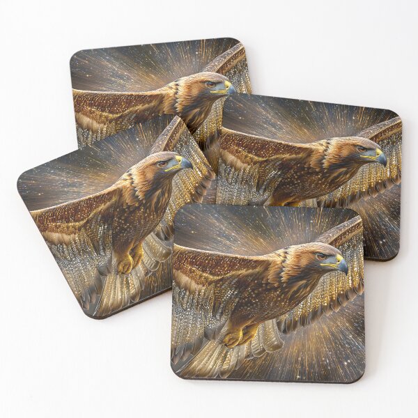 Item preview, Majestic Eagle in Cosmic Flight Through the Stars designed and sold by Artessie.