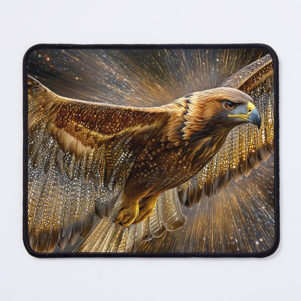 Item preview, Majestic Eagle in Cosmic Flight Through the Stars designed and sold by Artessie.