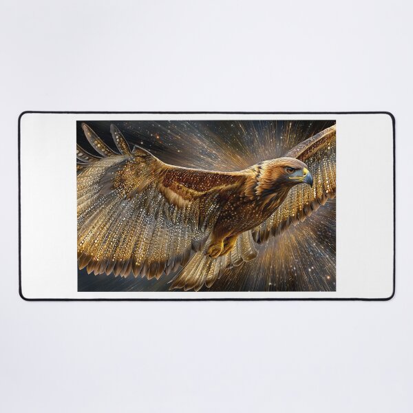Item preview, Majestic Eagle in Cosmic Flight Through the Stars designed and sold by Artessie.