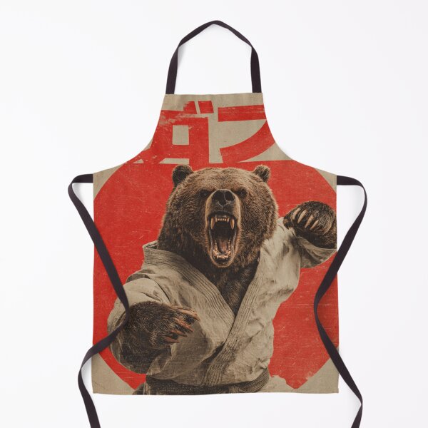 Item preview, Karate Bear Poster – Vintage Japanese Martial Arts Wall Art designed and sold by MooDigitalArt.