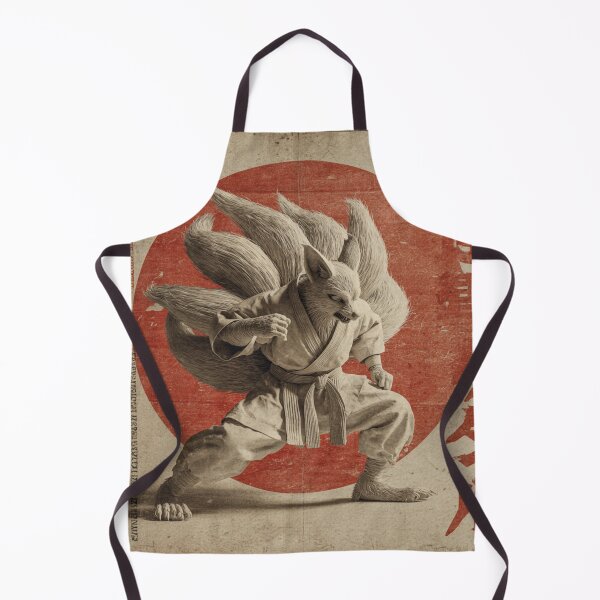 Item preview, Karate Kitsune Poster – Vintage Japanese Martial Arts Wall Art designed and sold by MooDigitalArt.