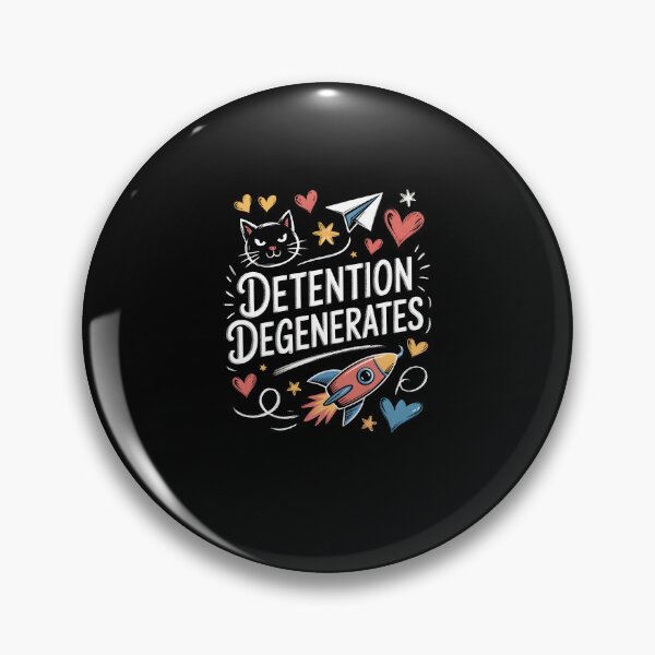 Item preview, Detention Degenerates – Chalk Doodle Rebellious Cat Design designed and sold by MissRasheedHam.