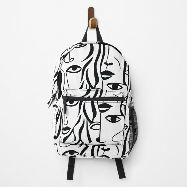 Item preview, Abstract Faces Line Art – Minimalist Continuous Pattern designed and sold by Twinkle-SS.