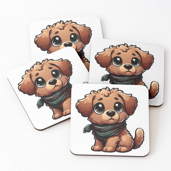 Item preview, Cute Puppy with Plaid Scarf designed and sold by rymarenko.