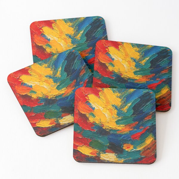 Item preview, Bright impasto color explosion designed and sold by Sigtrix.