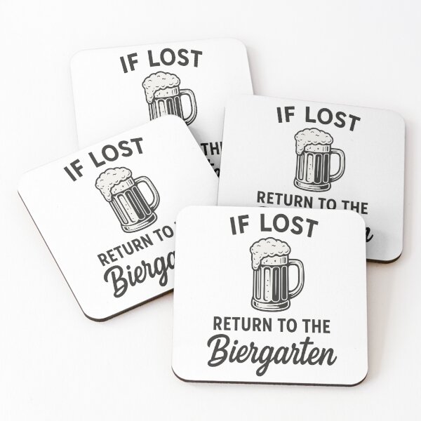 Item preview, If Lost Return to the Biergarten – Funny Beer Lover Oktoberfest Design designed and sold by Glownfun.
