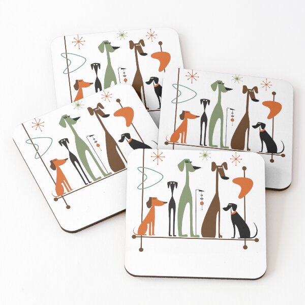 Item preview, Retro Mid-Century Modern Dogs 50s 60s Style designed and sold by gogo-jr.