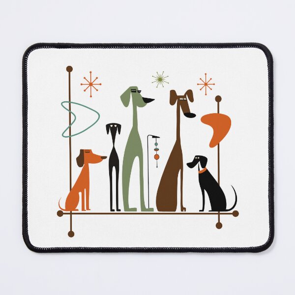 Item preview, Retro Mid-Century Modern Dogs 50s 60s Style designed and sold by gogo-jr.