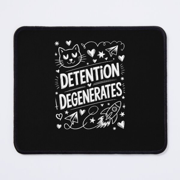 Item preview, Detention Degenerates – Chalk Doodle Rebellious Cat Design designed and sold by MissRasheedHam.