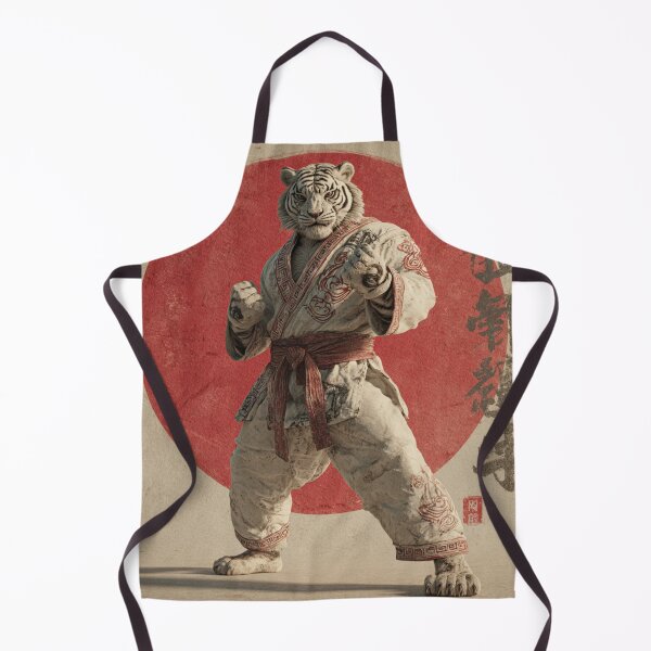 Item preview, Byakko White Tiger – Vintage Japanese Karate Martial Arts Poster designed and sold by MooDigitalArt.