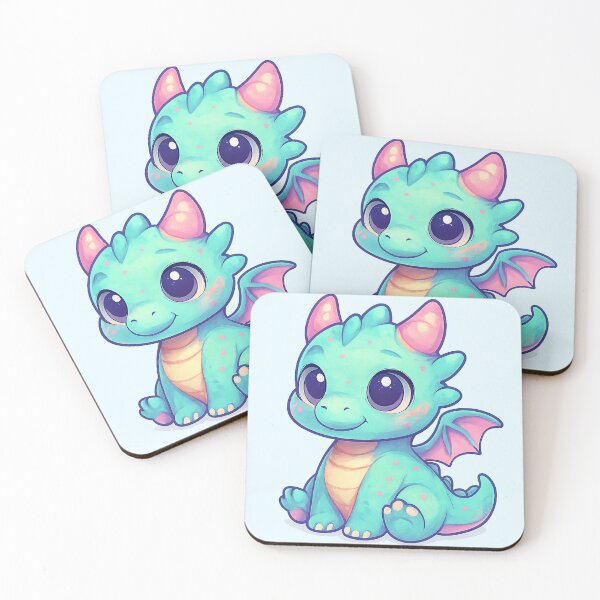 Item preview, Cute Baby Dragon Chibi Illustration designed and sold by henamy.