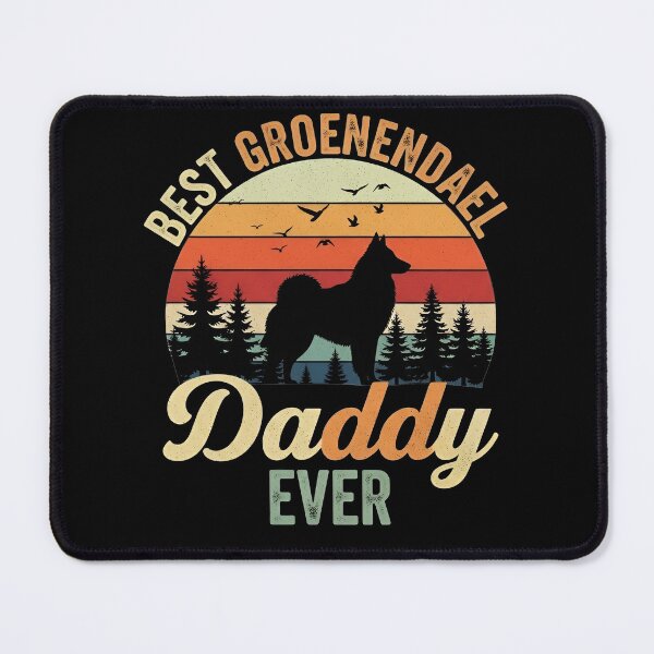 Item preview, Best Groenendael Daddy Ever – Vintage Sunset Belgian Shepherd Dog Design designed and sold by fawzimorsy.