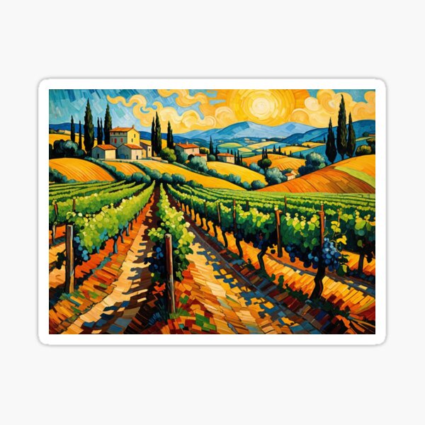 Item preview, Vineyards of Tuscany designed and sold by Undersea Ai Art.