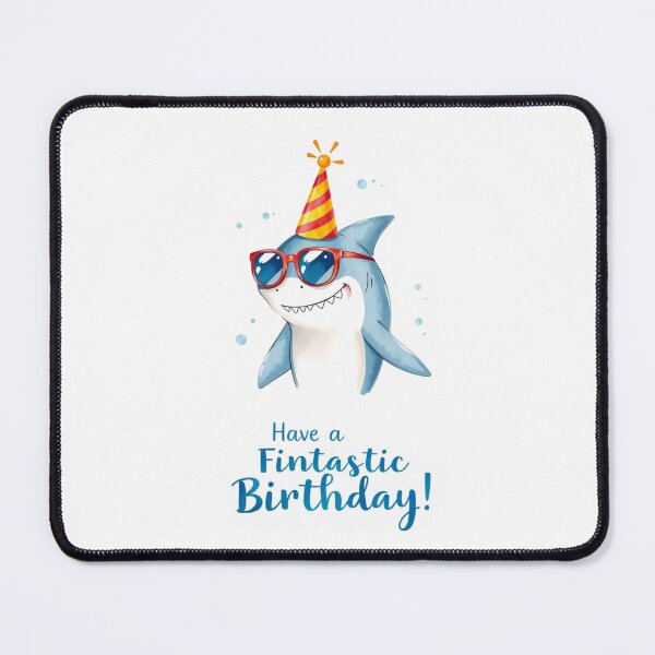 Item preview, Have a Fin-tastic Birthday cute kawaii meme gift balloons shark designed and sold by CheeseBlueprint.
