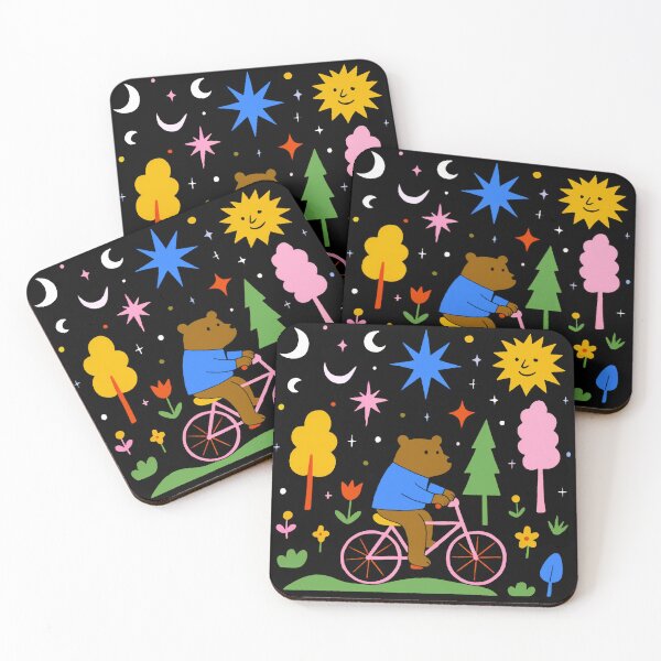 Item preview, Whimsical Bear Cosmic Ride designed and sold by zzz888.