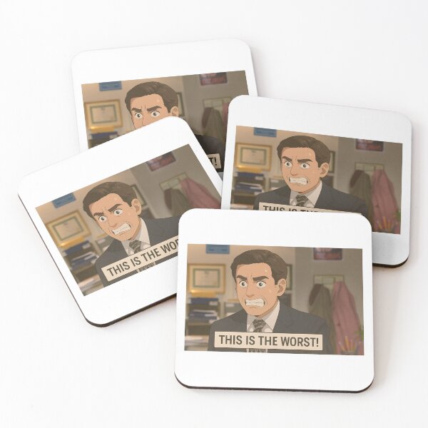 Item preview, Michael Scott Quote – “This is the worst!” – The Office Anime Style designed and sold by Enea Kelo.